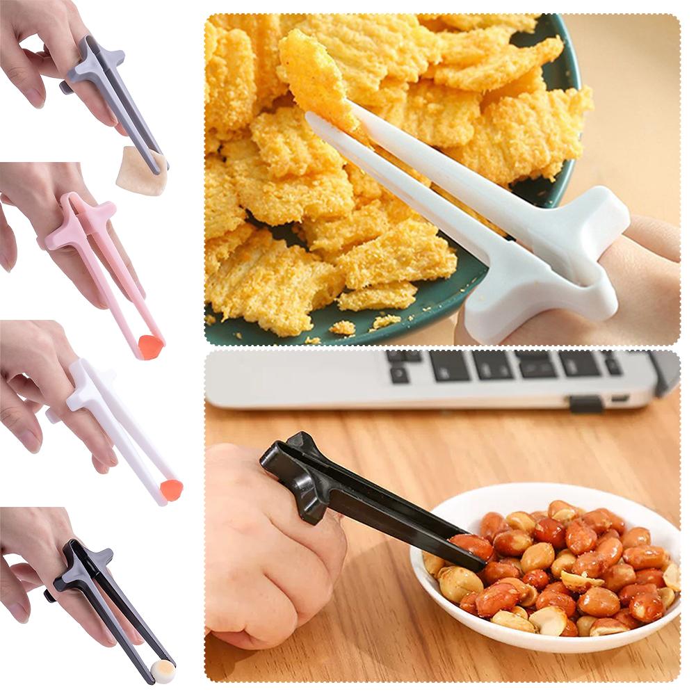 Gaming Accessories Kids - Finger Chopsticks Reusable Black Snack Finger