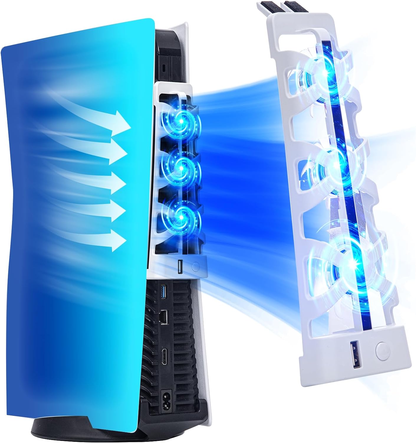 Gaming Accessories Led - For PS5 Slient Cooling Fan with