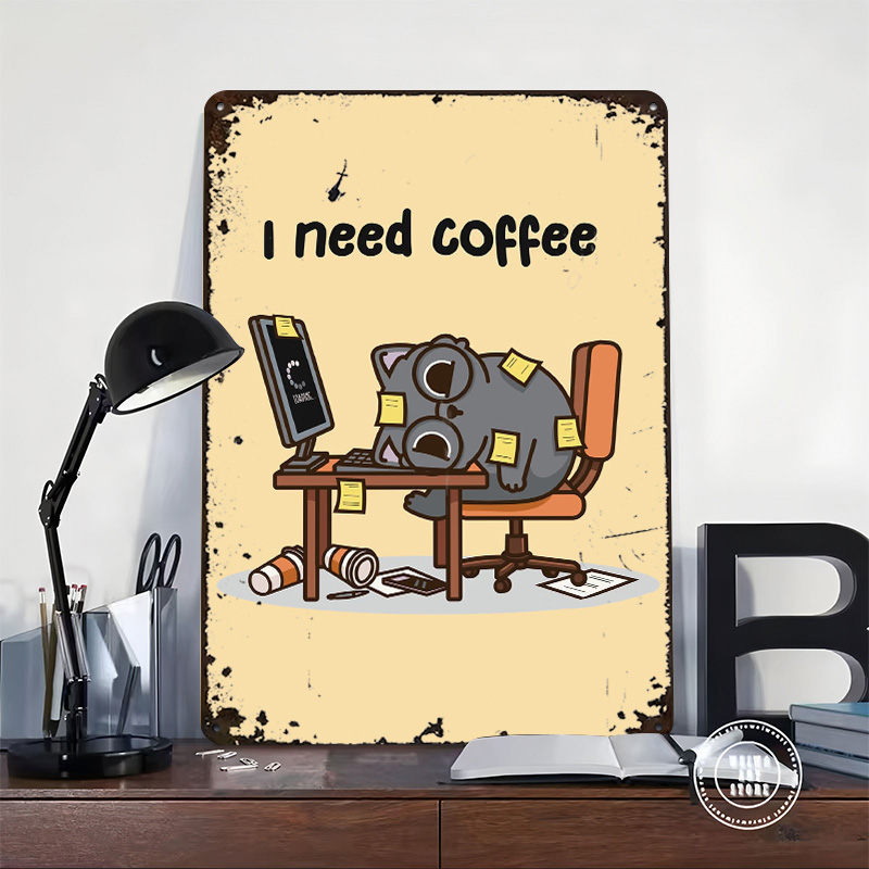 I Need Coffee 3D Texture Metal - Gaming Accessories Needed review and price
