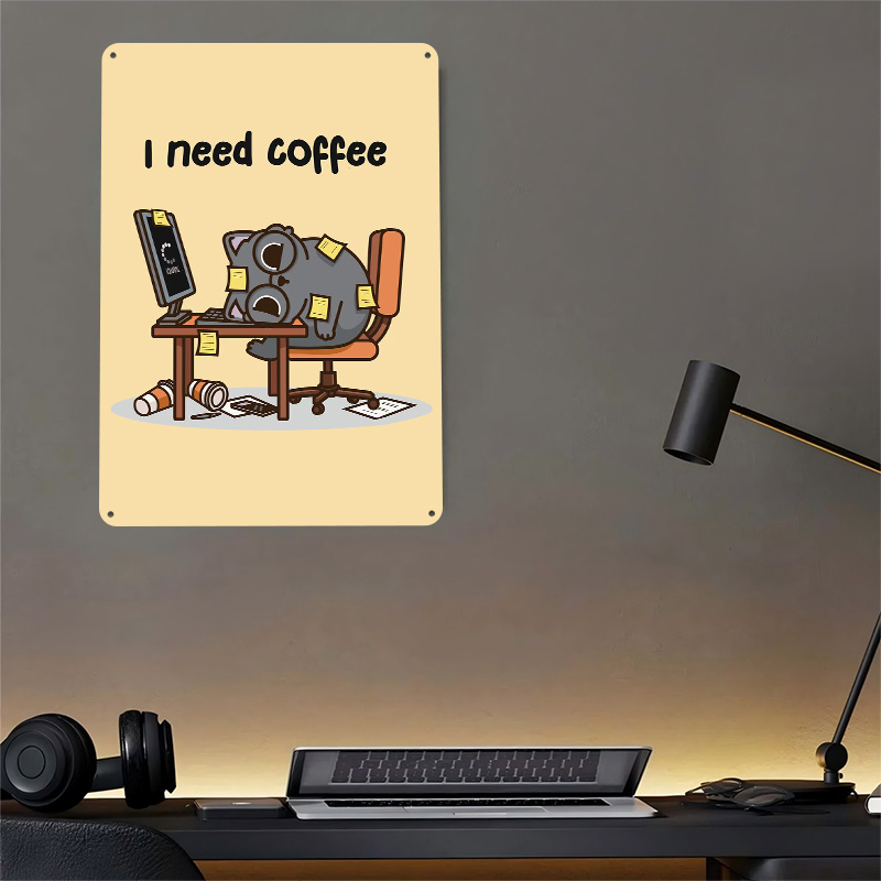 I Need Coffee 3D Texture Metal - Gaming Accessories Needed review and price