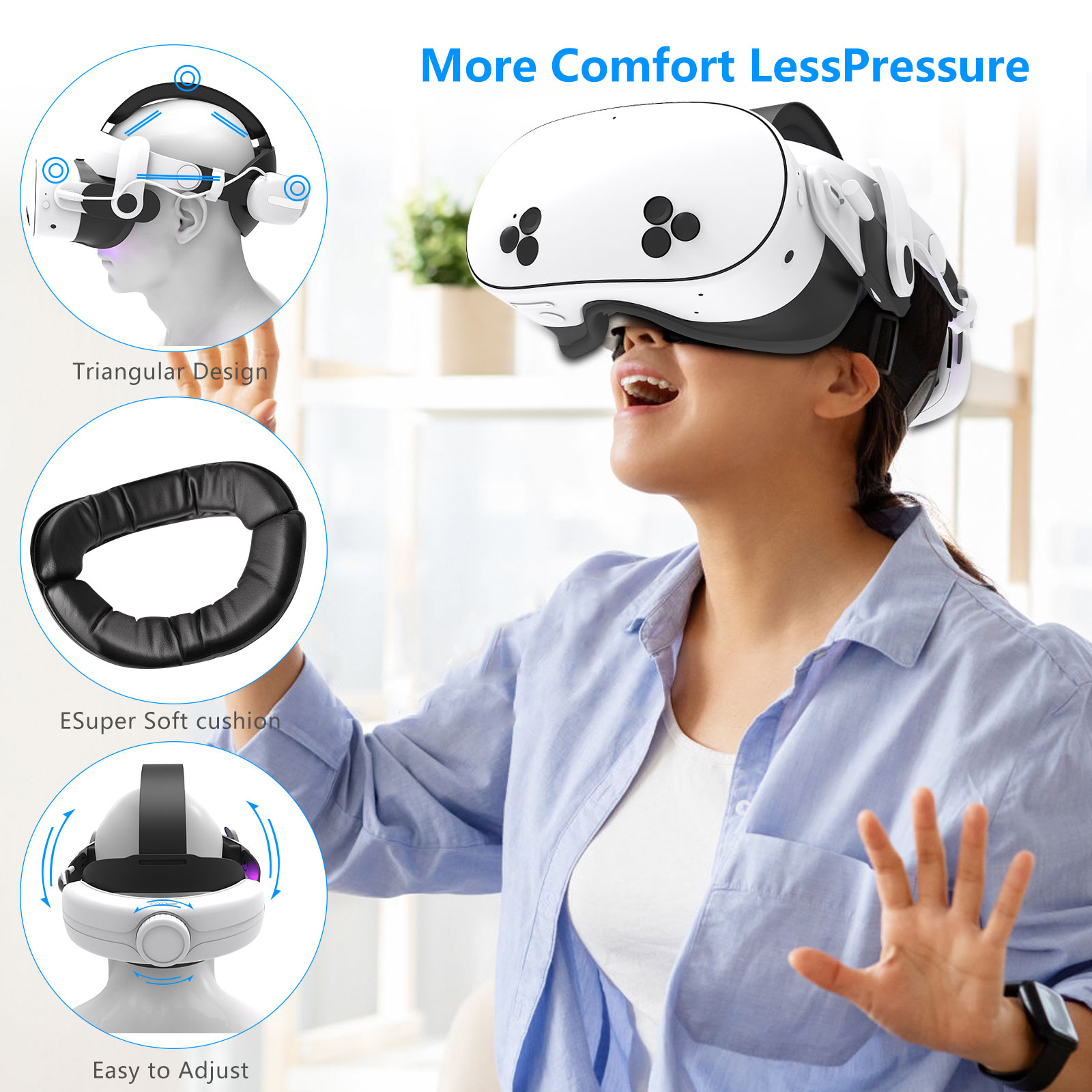For Quest3S VR Headset 12000mA - Gaming Accessories Headset review and price
