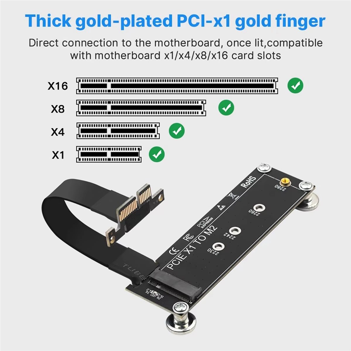 L77A PCI-E 3.0 X1 to M.2 NVMe  - Pcie Extension Cable review and price