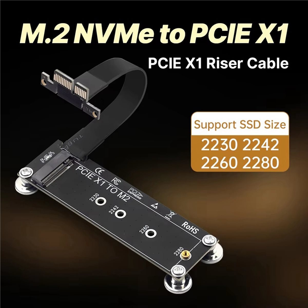 L77A PCI-E 3.0 X1 to M.2 NVMe  - Pcie Extension Cable review and price