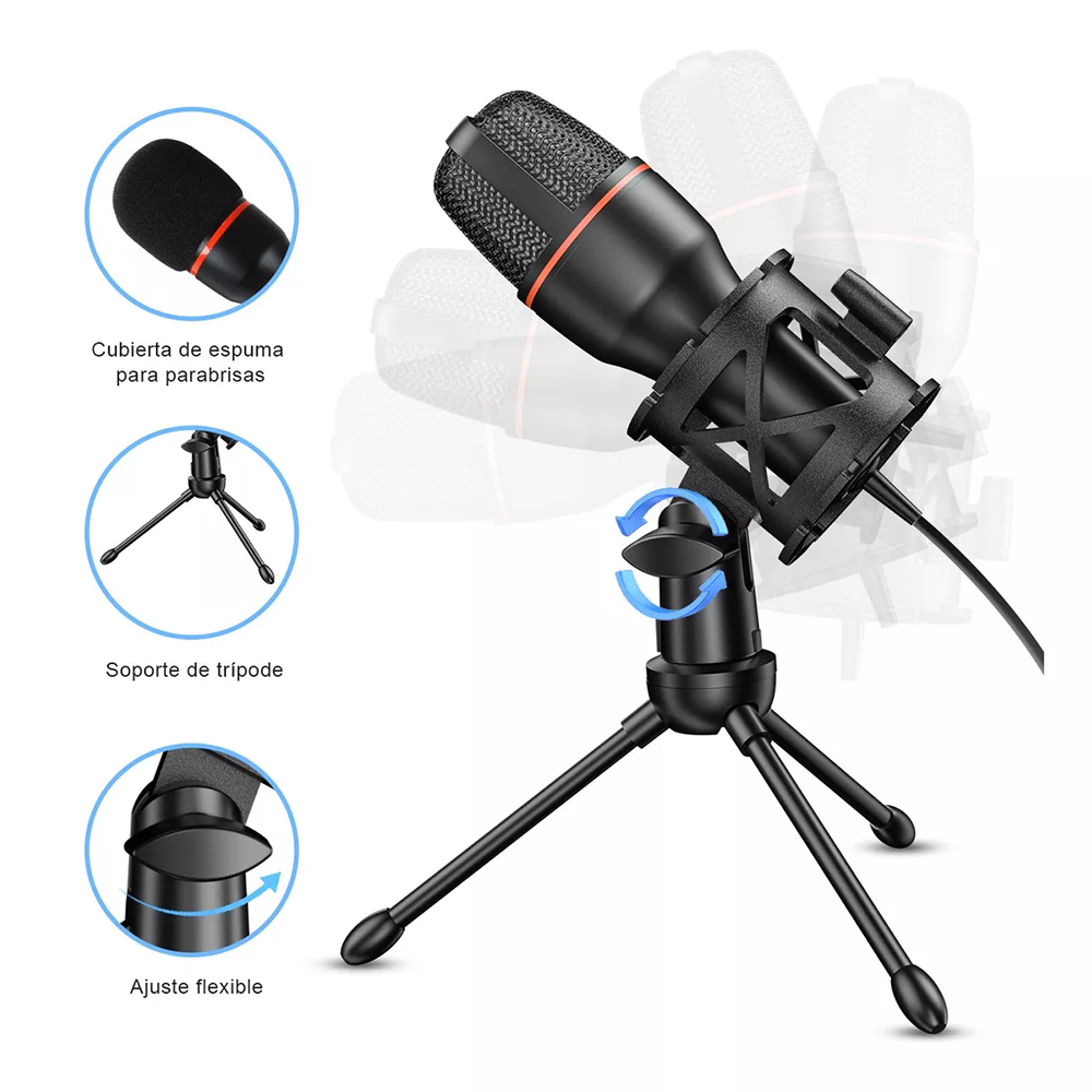 Condenser Microphone USB Wired - Gaming Accessories Rgb review and price