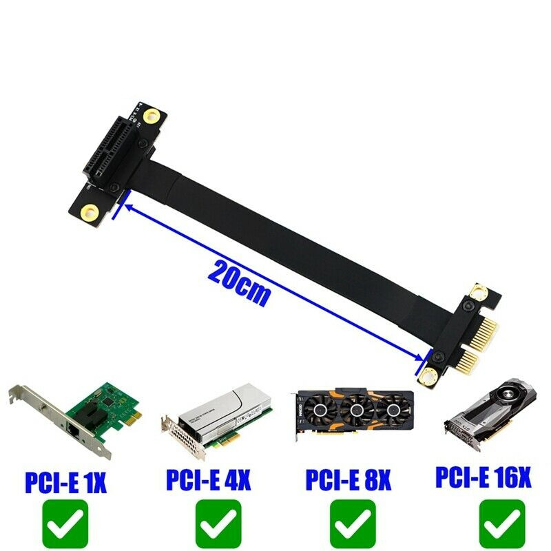 90 Degree Pci-E Pci Express 1X - Pcie Extension Cable review and price
