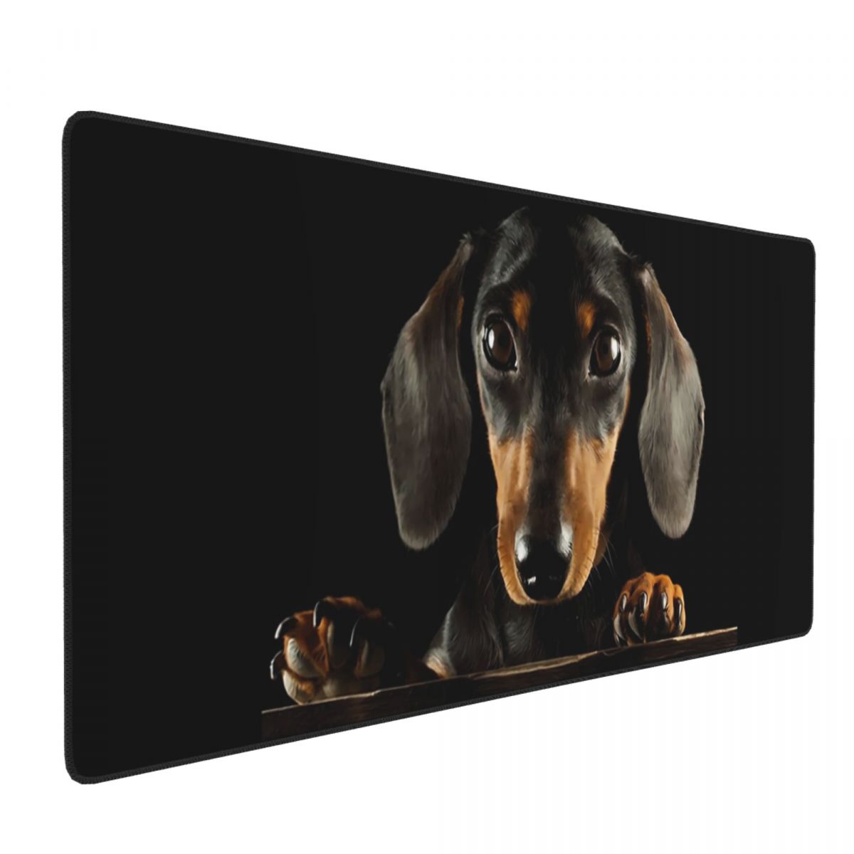Large Mouse Pad Black Dachshun - Gaming Accessories Photo review and price
