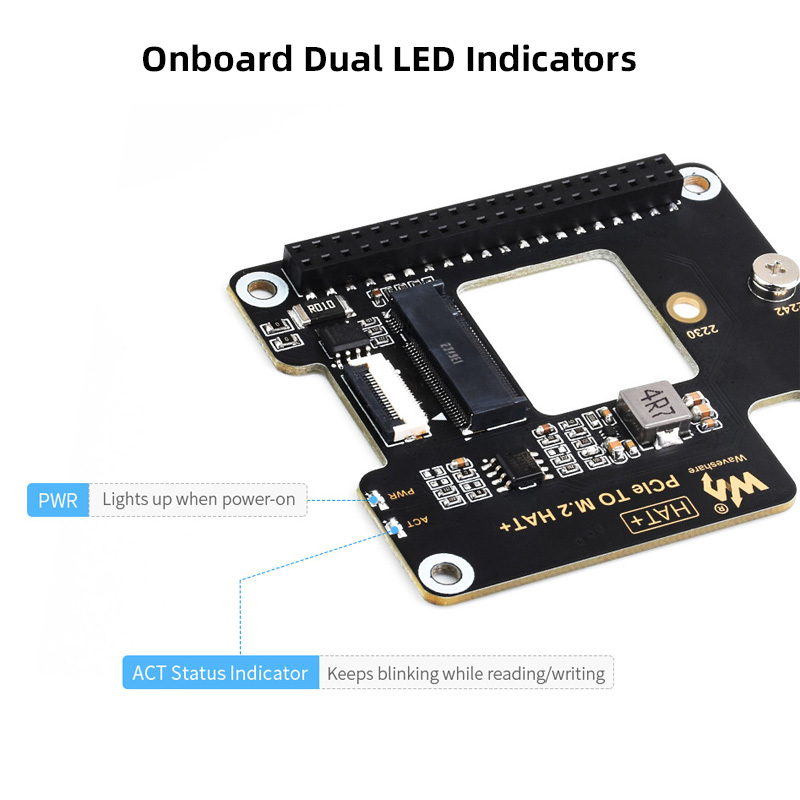 Raspberry Pi 5 PCIe to M.2 HAT - Pcie Extension Cable review and price
