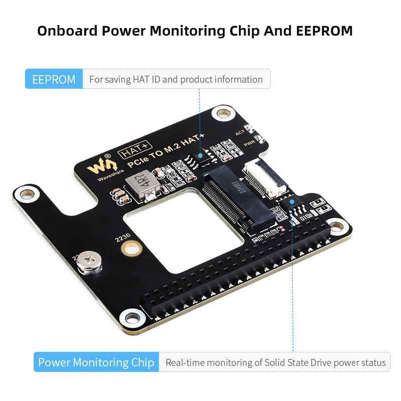 Raspberry Pi 5 PCIe to M.2 HAT - Pcie Extension Cable review and price