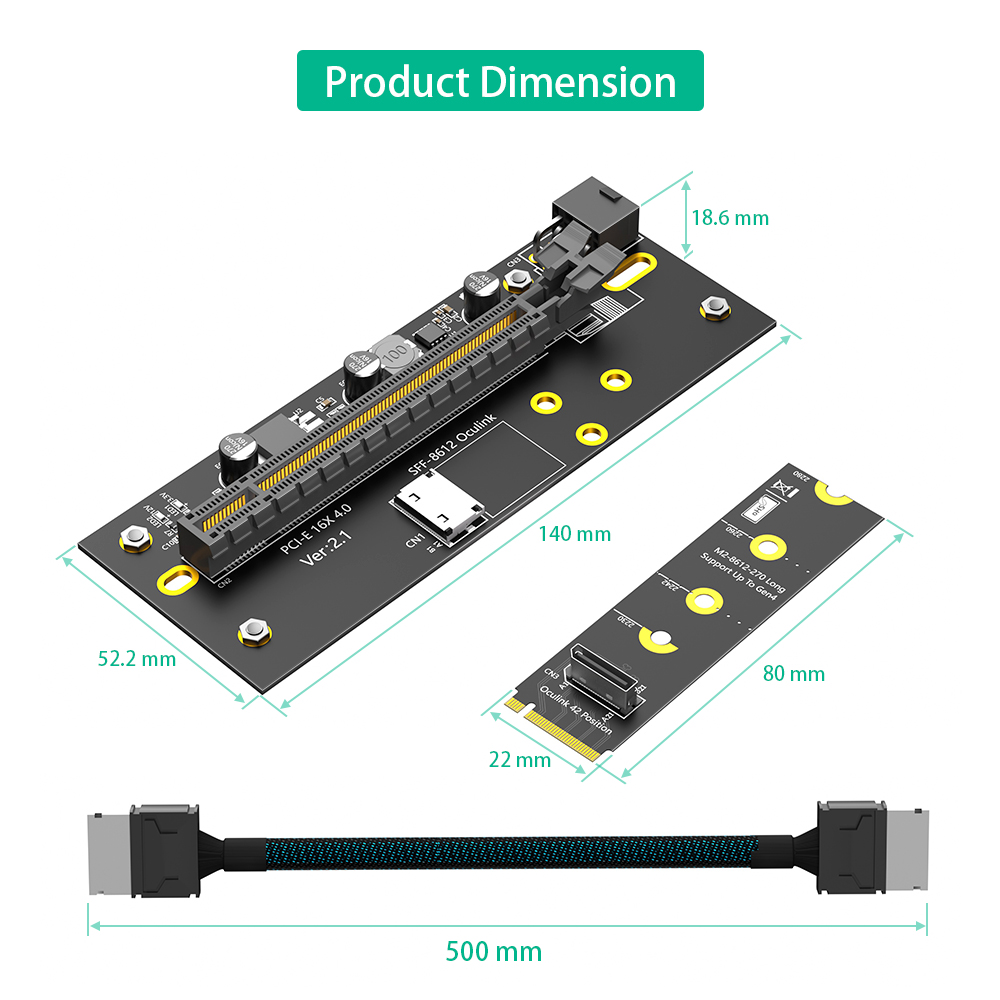 new M.2 M-Key 2242/2260/2280 t - Pcie Extension Cable review and price