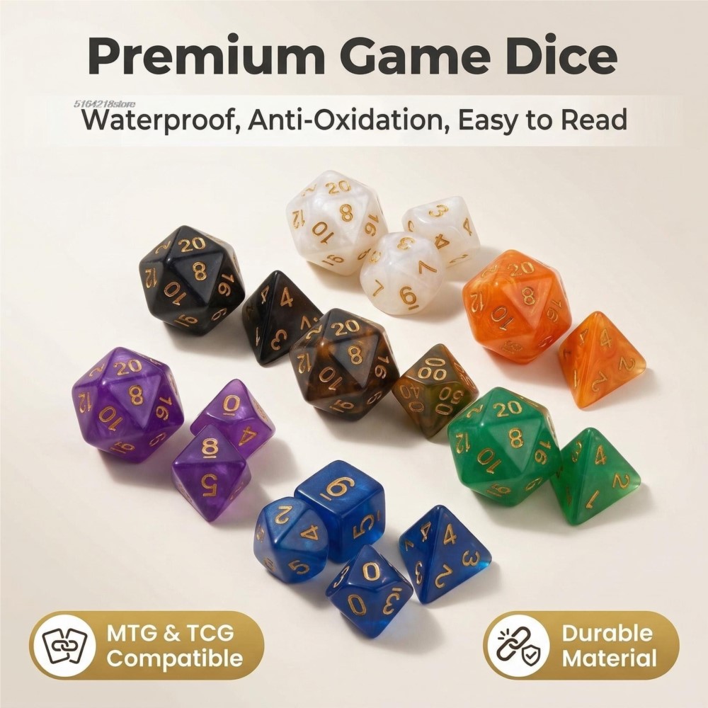 7pcs Set Dice Board Games Roll - Gaming Accessories Kids review and price