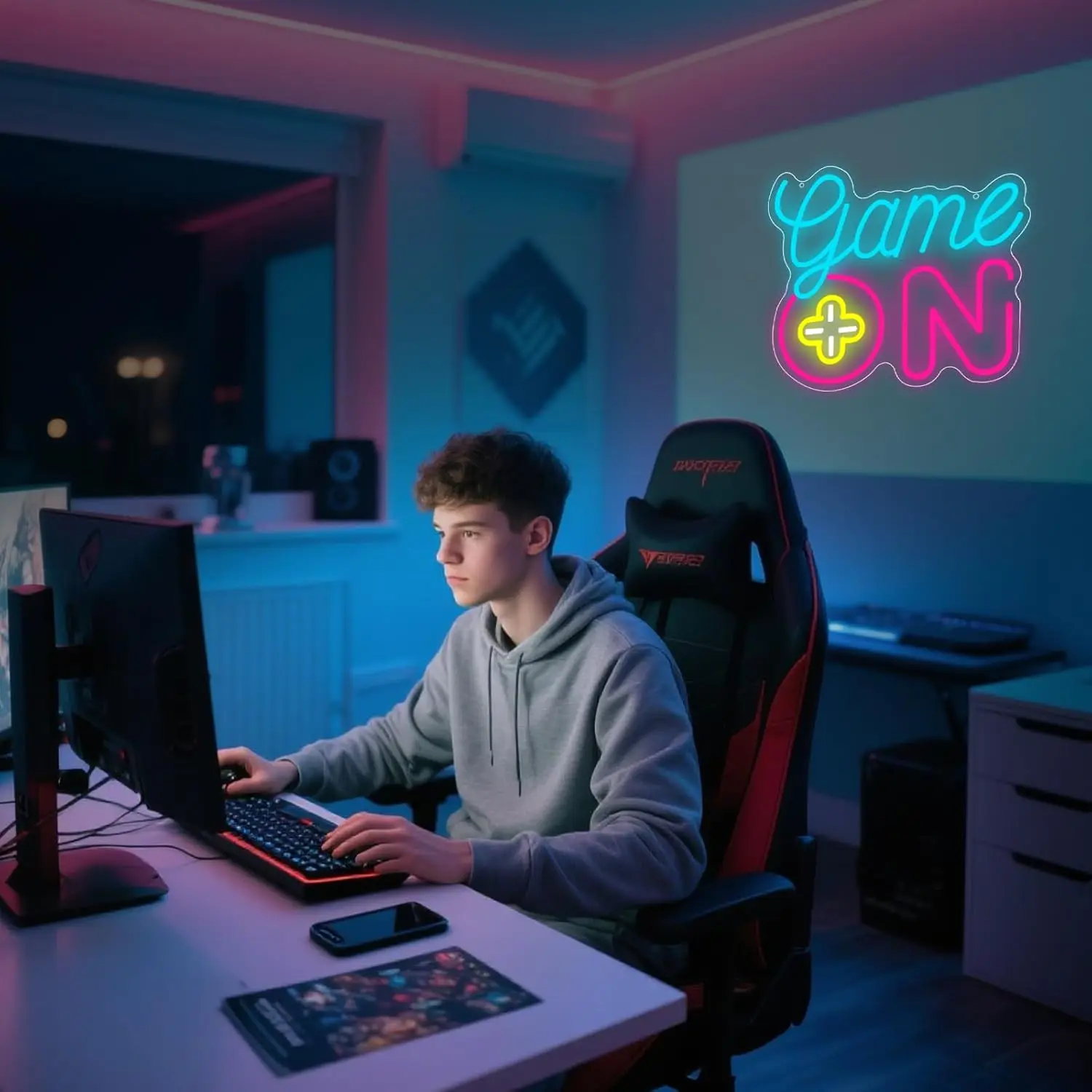 Game on Neon Sign Gaming LED N - Gaming Accessories Kids review and price